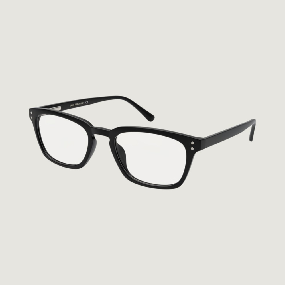 Four You US90 Black Square Eyeglass Frames 48-17-145 Sturdy New‎ Eyewear